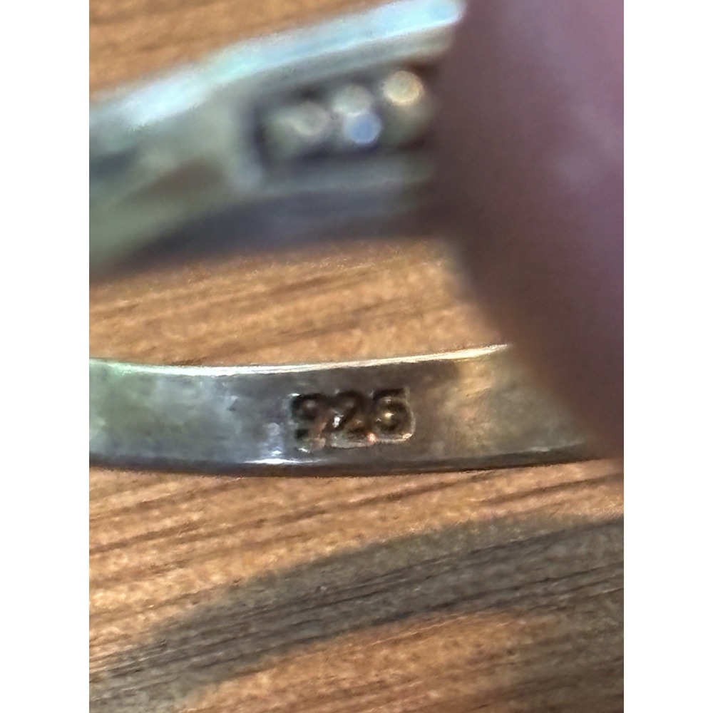 Sterling Silver 925 SMOKY QUARTZ Vintage Setting Ring Size 11.25 - Picture 3 of 9
